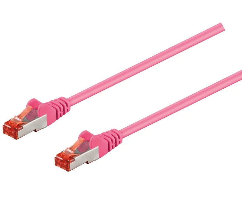 Conexi&oacute;n S/Ftp Cat.6 Rj45 Macho - Macho, 0.5m Rosa