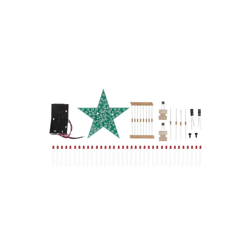 Estrela Cintilante LED Vermelha Piscando