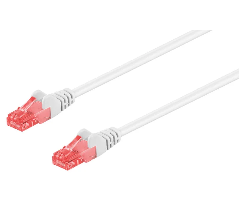 Conexi&oacute;n Utp Cat.6 Rj45 Macho - Macho, 0.25m Blan.