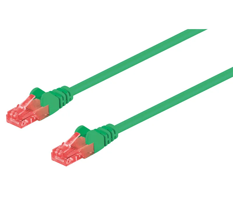 Conexi&oacute;n Utp Cat.6 Rj45 Macho - Macho, 0.25m Verde