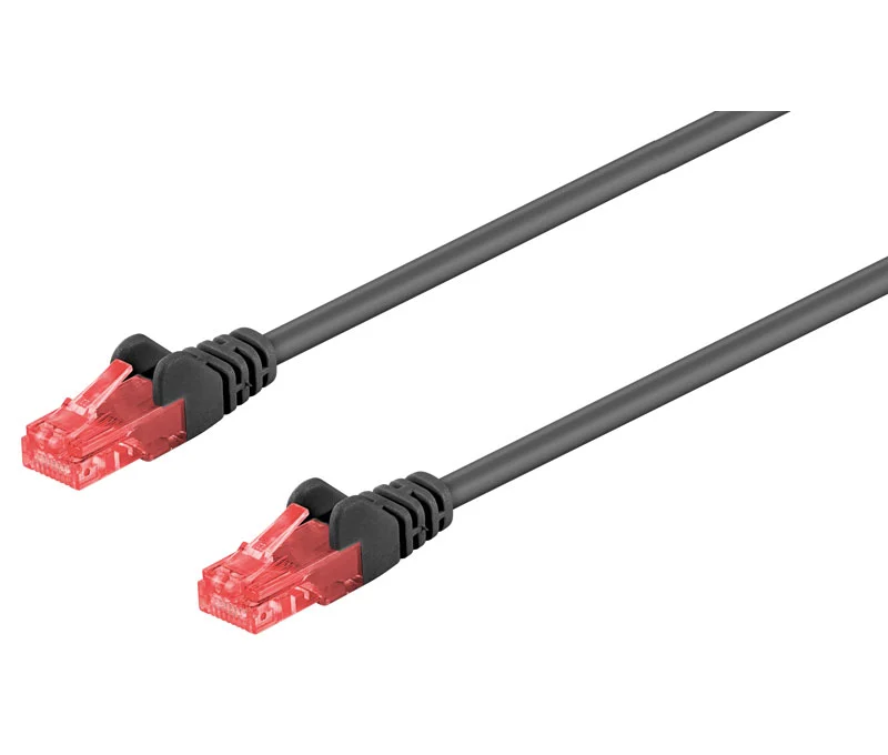 Conexi&oacute;n Utp Cat.6 Rj45 Macho - Macho, 0.5m Negro