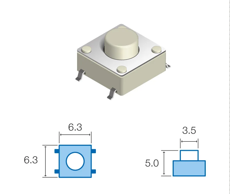 Pulsador de Tacto Smd