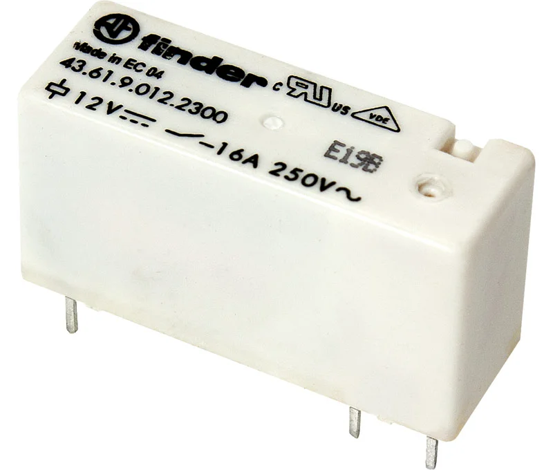 Mini-Rel&eacute; Cto. Impreso 12vcc/16a