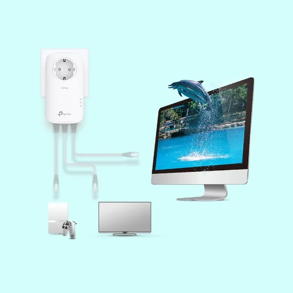 Powerline Tl-Pa8033p Kit Av1300 Gigabit - Tp-Link