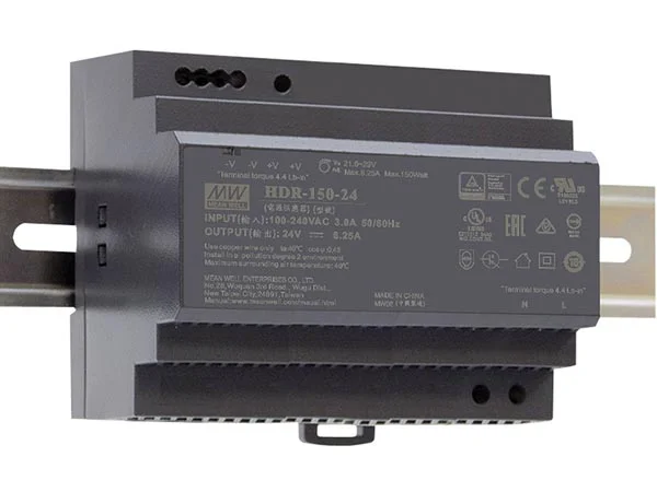 Fonte de Alimenta&ccedil;&atilde;o Industrial 150w 24v Sa&iacute;da &Uacute;ni