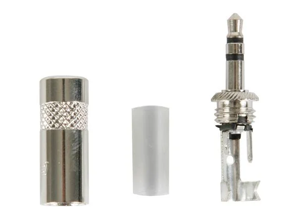 Conector de 3 Polos de 3,5 Mm, Carcasa de Metal