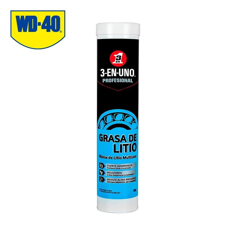 Tubo de Graxa de L&iacute;tio Multiusos 400g 3 em 1