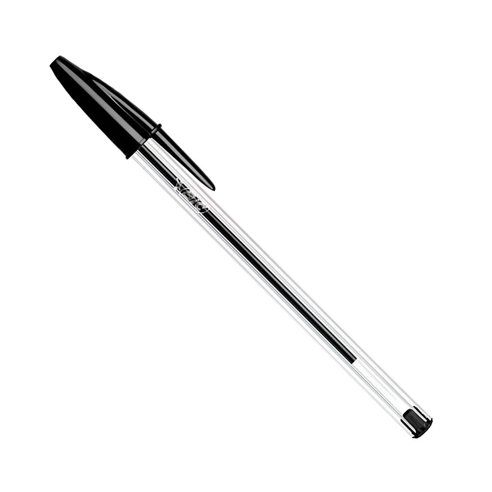 Pack 50 Uni. Caneta Bic Cristal Preta