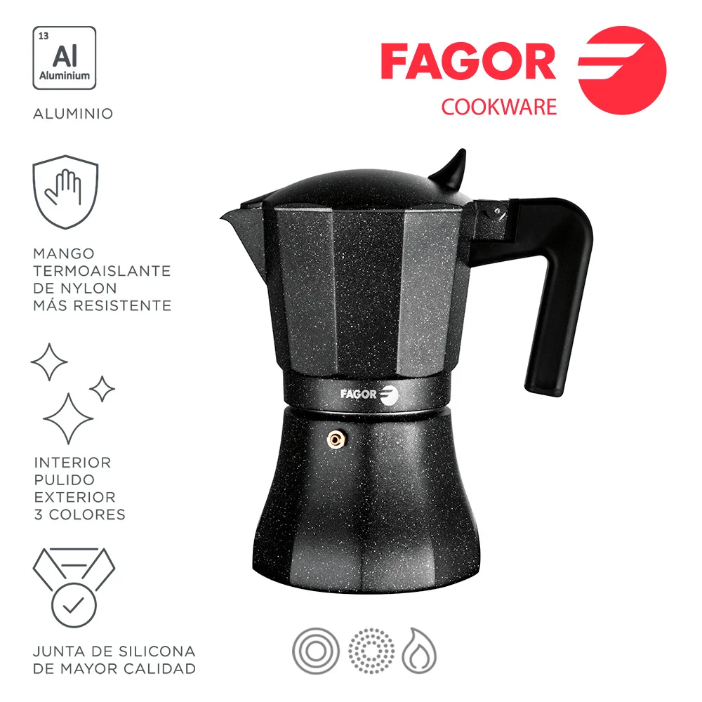 Cafeteira Tiramisu 6t Aluminio 3004 Fagor