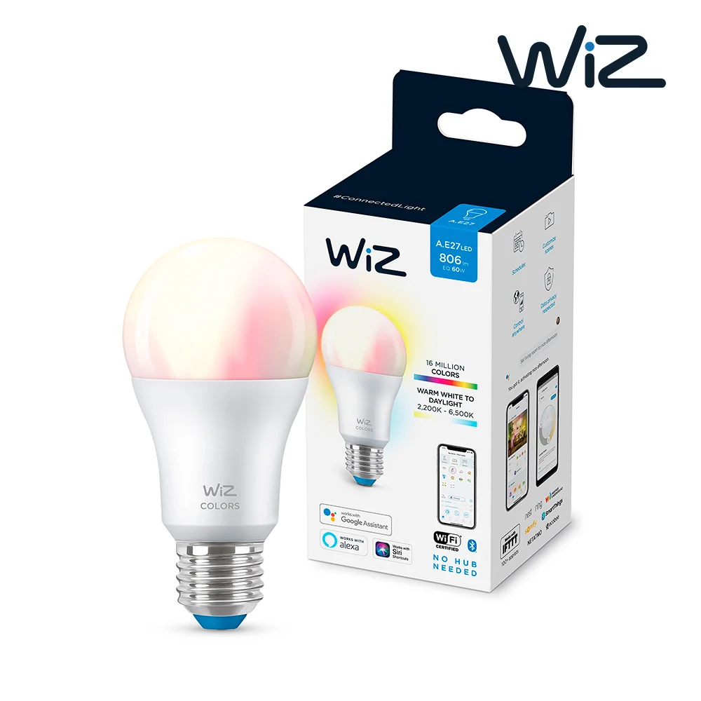 L&acirc;mpada LED Standard E27 8w Wifi Wiz