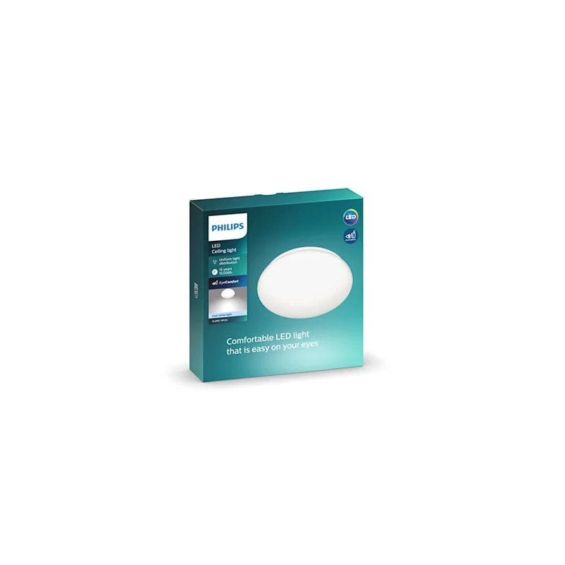 Plafon LED Interior 10w 1100lm 4000k Luz Dia Mod. Moire &Oslash;25x6,8cm Philips