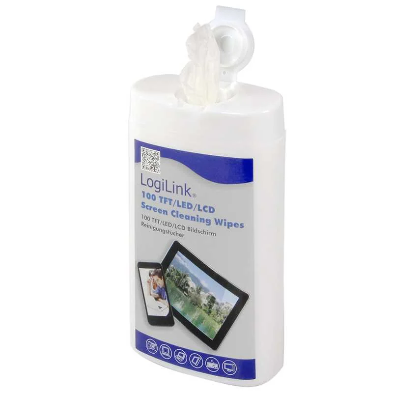 Toalhitas De Limpeza De Ecr&atilde;s Logilink Rp0010 (100
