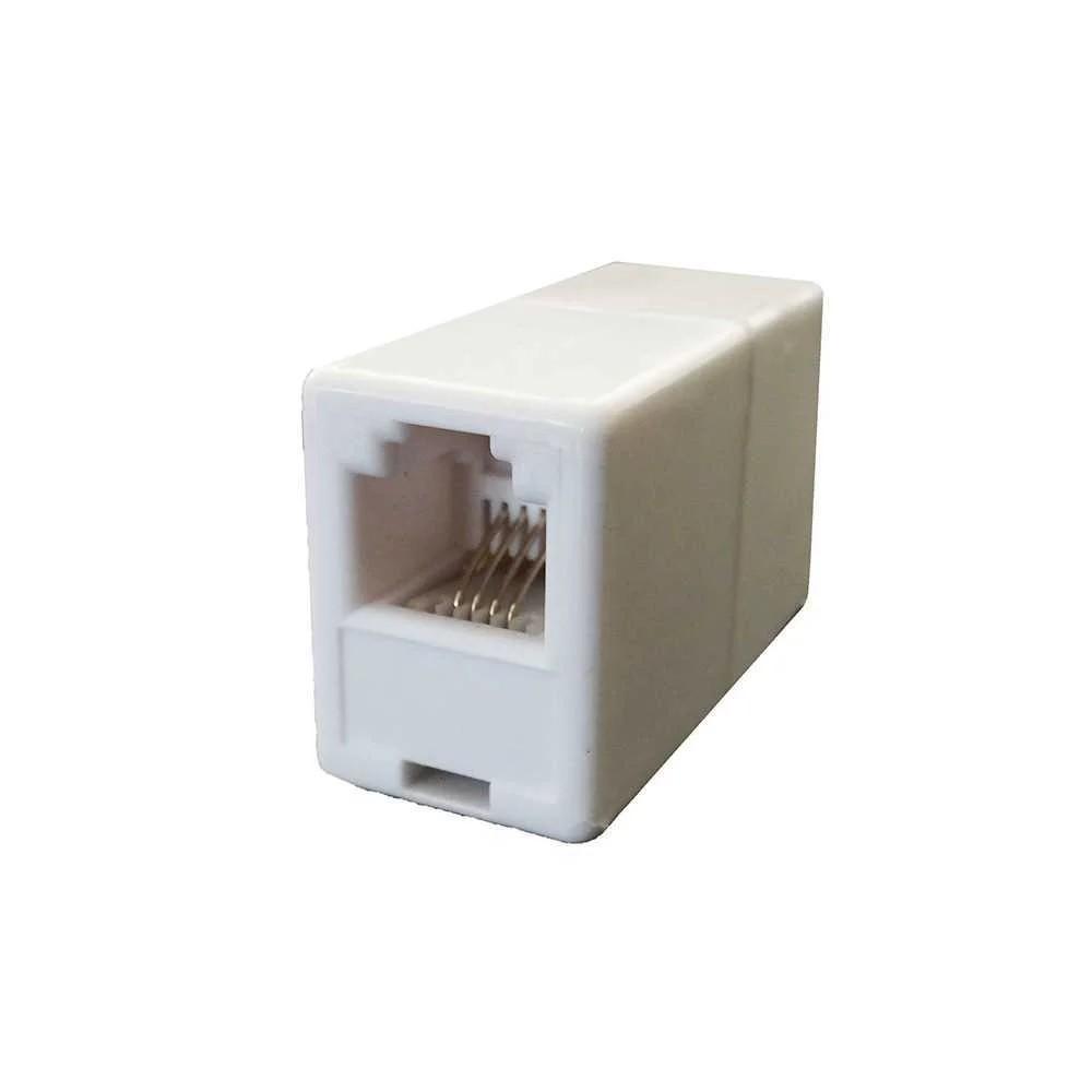 Conector-Uni&atilde;o Rj45 (Para Unificar Dois Cabos) (Retractilado)