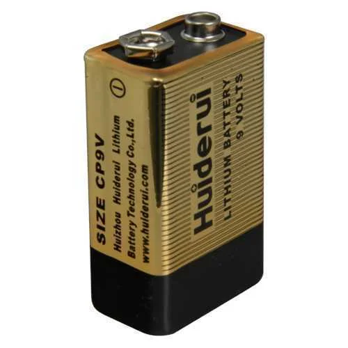 Huiderui - Pilha Cp9v - Tens&atilde;o 9.0 V - Litio - Capacidade Nominal 1200 Mah - Compat&iacute;vel com Produtos