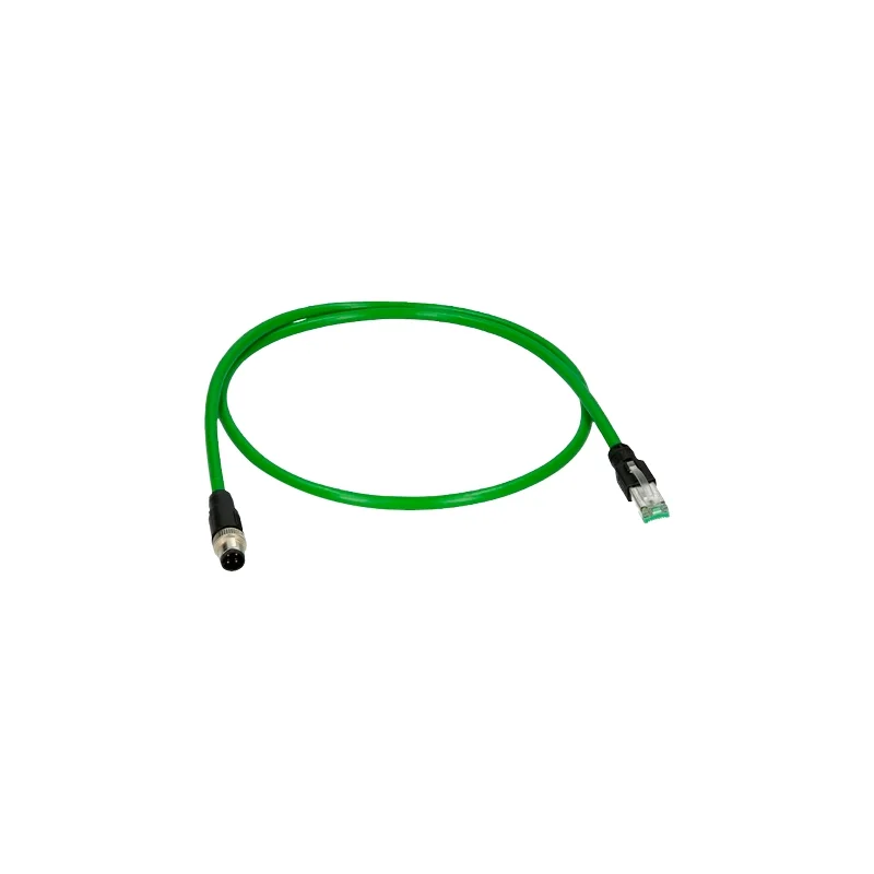 Conector Adaptador Ethernet M12 / RJ45 10cm
