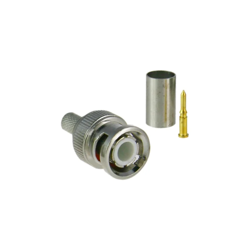 Conector para Alta Defini&ccedil;&atilde;o Safire - Bnc para Cravar - Compat&iacute;vel com Rg59 Hd - 25 Mm (Fo) - 10 Mm 