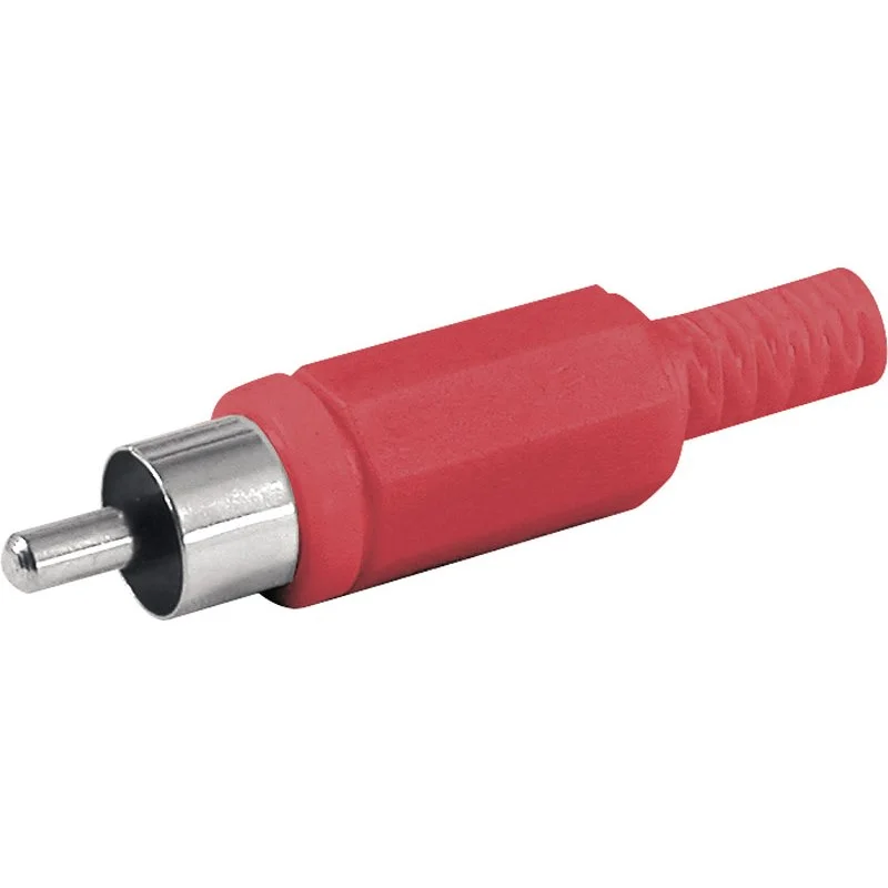Conectores Rca Macho Con Protector de Cable