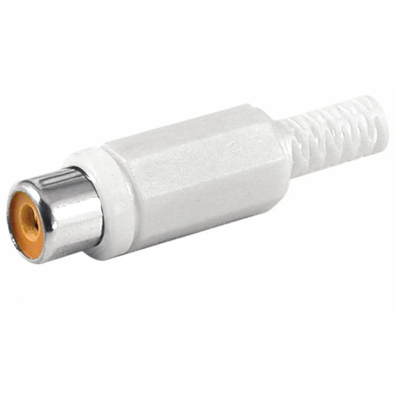 Conectores Rca Hembra Con Protector de Cable