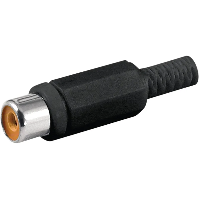 Conector Rca Hembra Con Protector de Cable