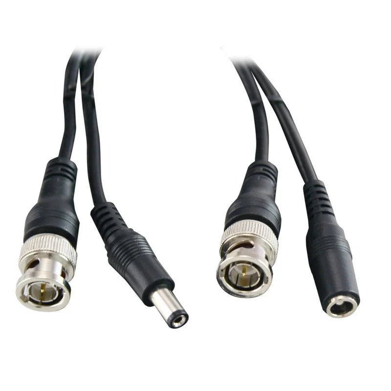 Cabo coaxial combinado RG59 + DC conector Bnc 40m