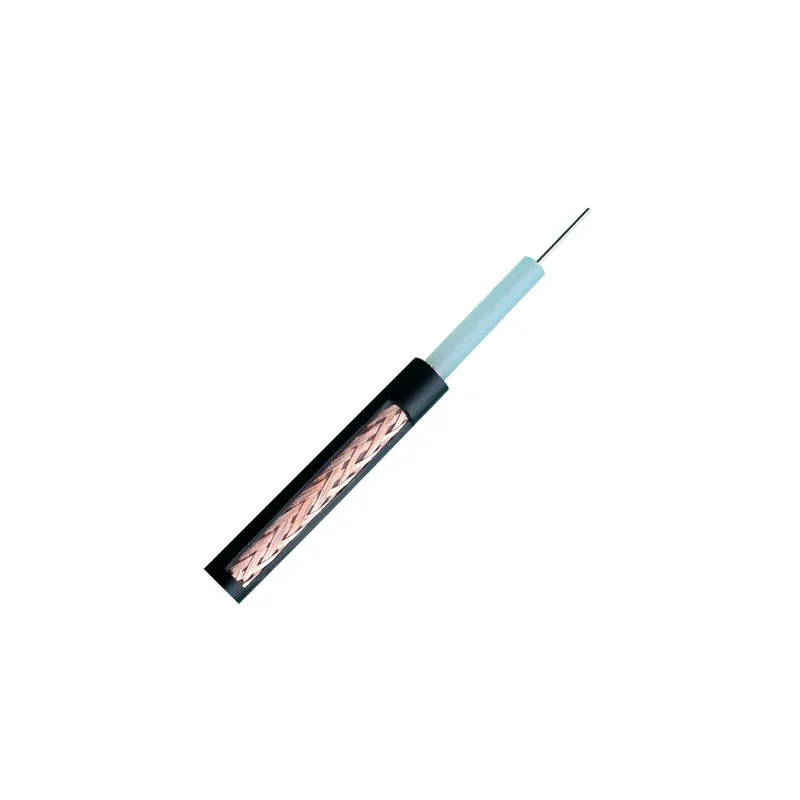 Cabo Coaxial Rg59 - V&iacute;deo - Bobine de 100 Metros - Revestimento Cor Negra - Di&acirc;metro Exterior 6.0 Mm