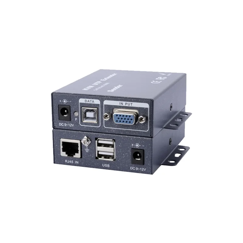 Extensor Vga/Usb Por Utp - Emissor e Receptor - Alcance 100 M - At&eacute; 1920x1440 - Sobre Cabo Utp Cat 5