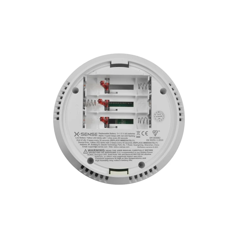 Detector de CO aut&oacute;nomo X-Sense - Dura&ccedil;&atilde;o da bate.