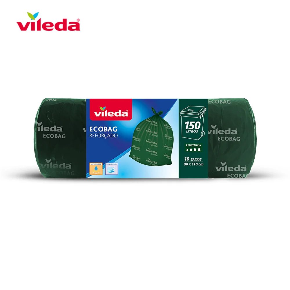 Saco para Lixo Ecobag 150l Refor&ccedil;ado 10 Sacos 172825 Vileda
