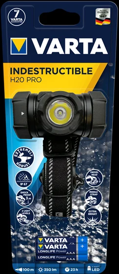 Varta Taschenlampe Indestructible Light H20 Pro     3aaa
