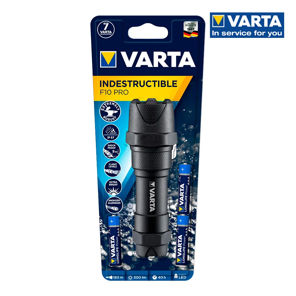 Lanterna Indestrut&iacute;vel F10 Pro Varta