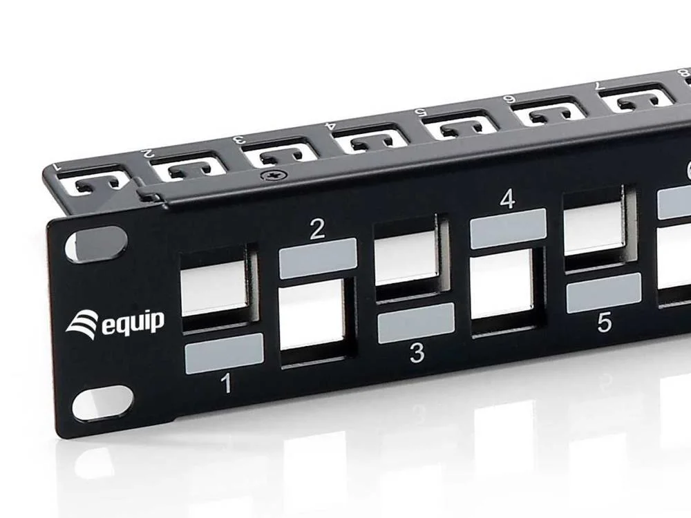 Equip 24-Port Modular Keystone Shielded Patch Pan.