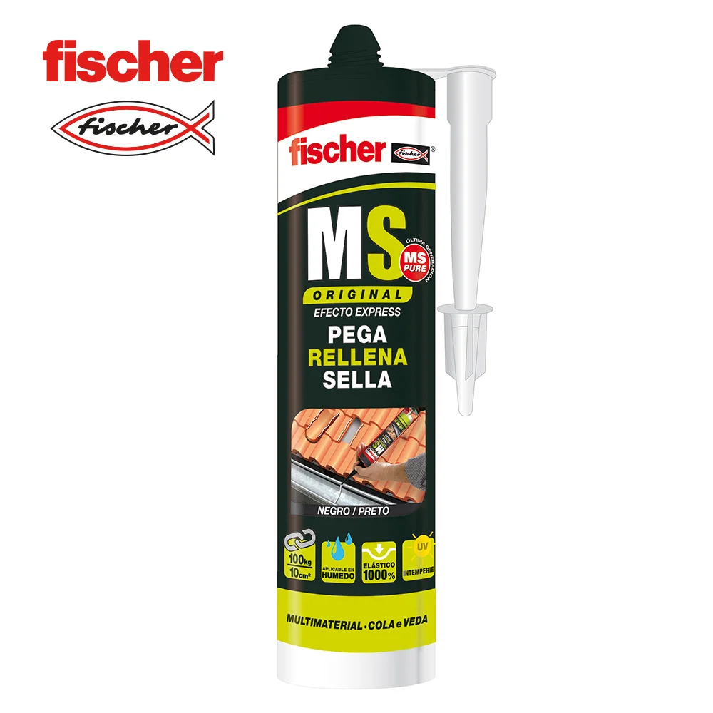 Ms Vedante Adesivo Preto 546187 Fischer 290ml