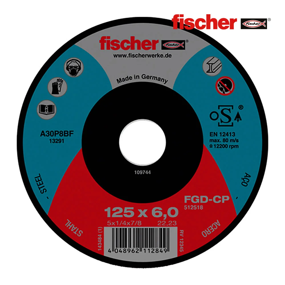 Disco Fgd-Cp &Oslash;125x6x22,23 Carbono Retificador 512518 Fischer