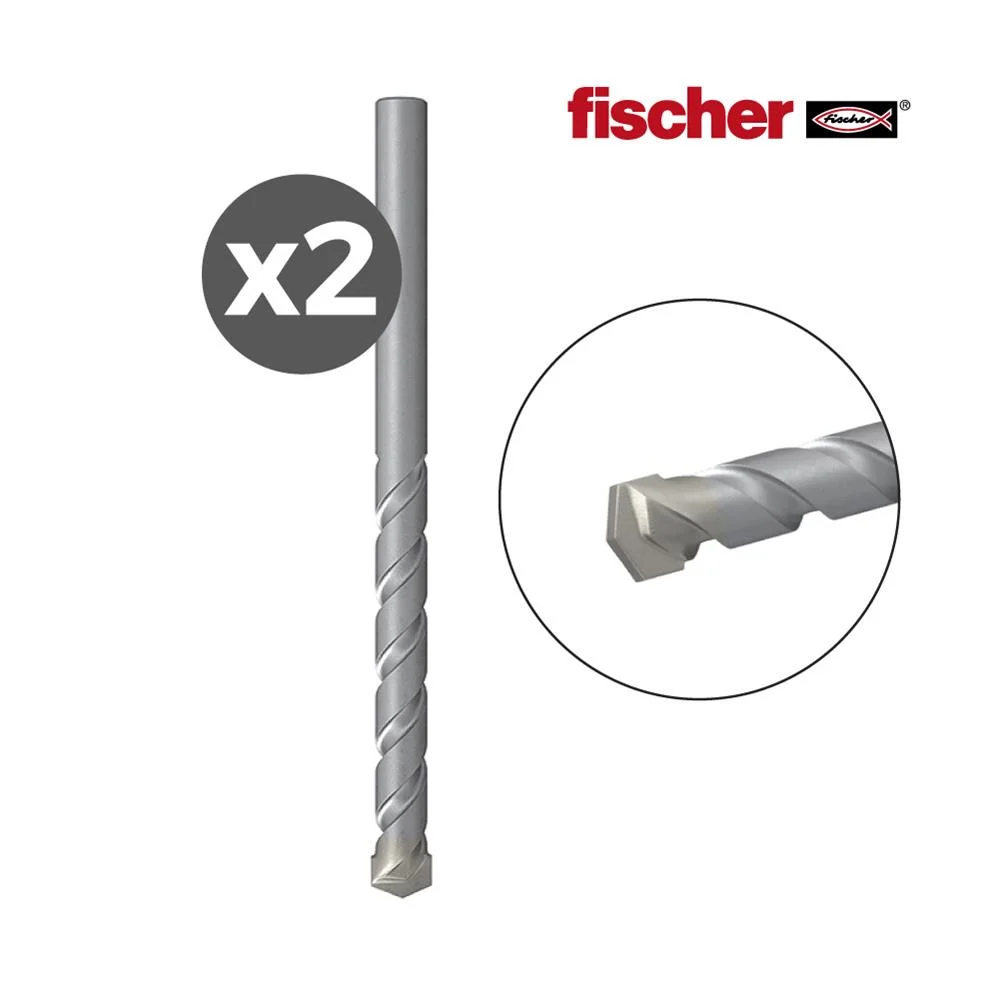 Pack 2un Broca Para Pedra D-s Hm 3x30/60  Fischer