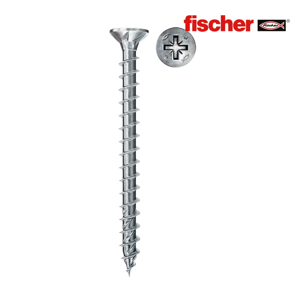 Caixa 200 Parafusos Fpf Ii Czf 5,0x50 Bc Fischer