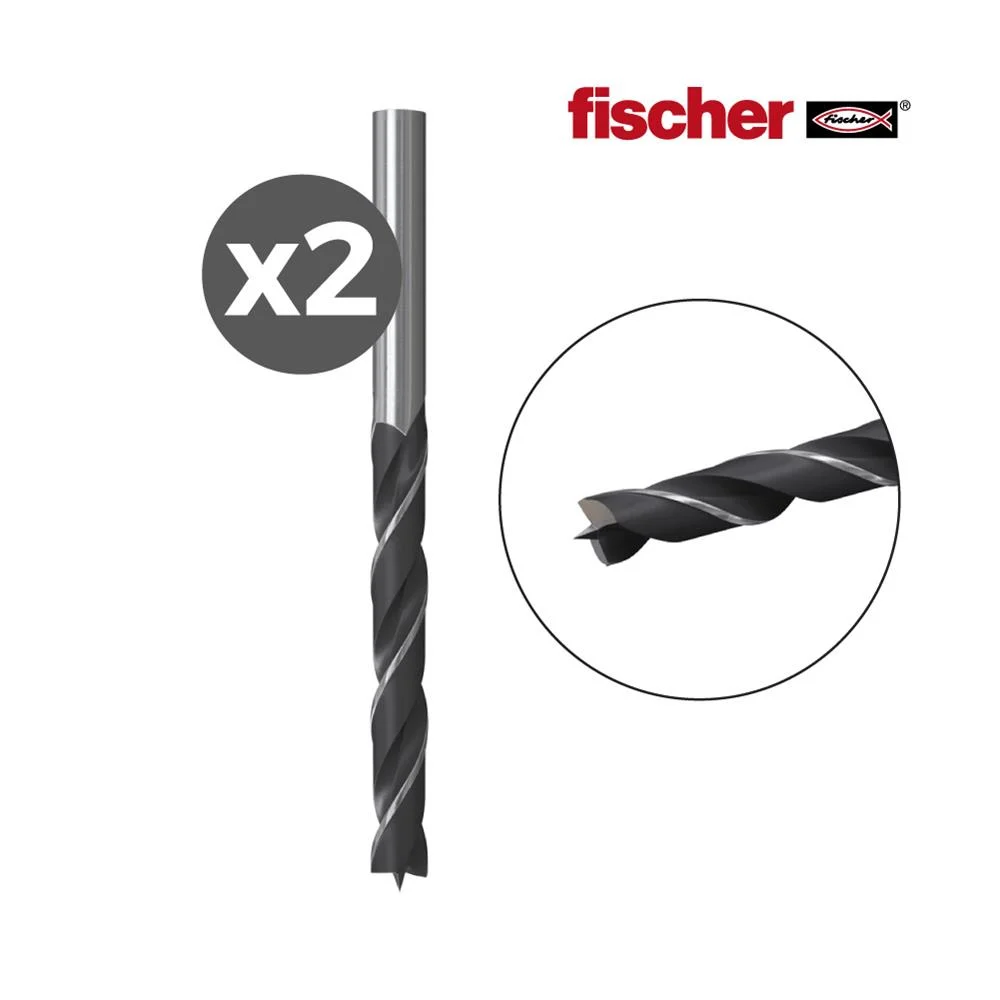 Pack 2 Brocas Madeira Hb 3 / 2k  Fischer