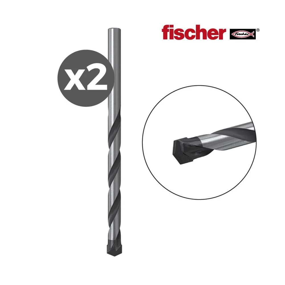 Pack 2 Brocas de Percuss&atilde;o e 4x75/2k 530576 Fischer