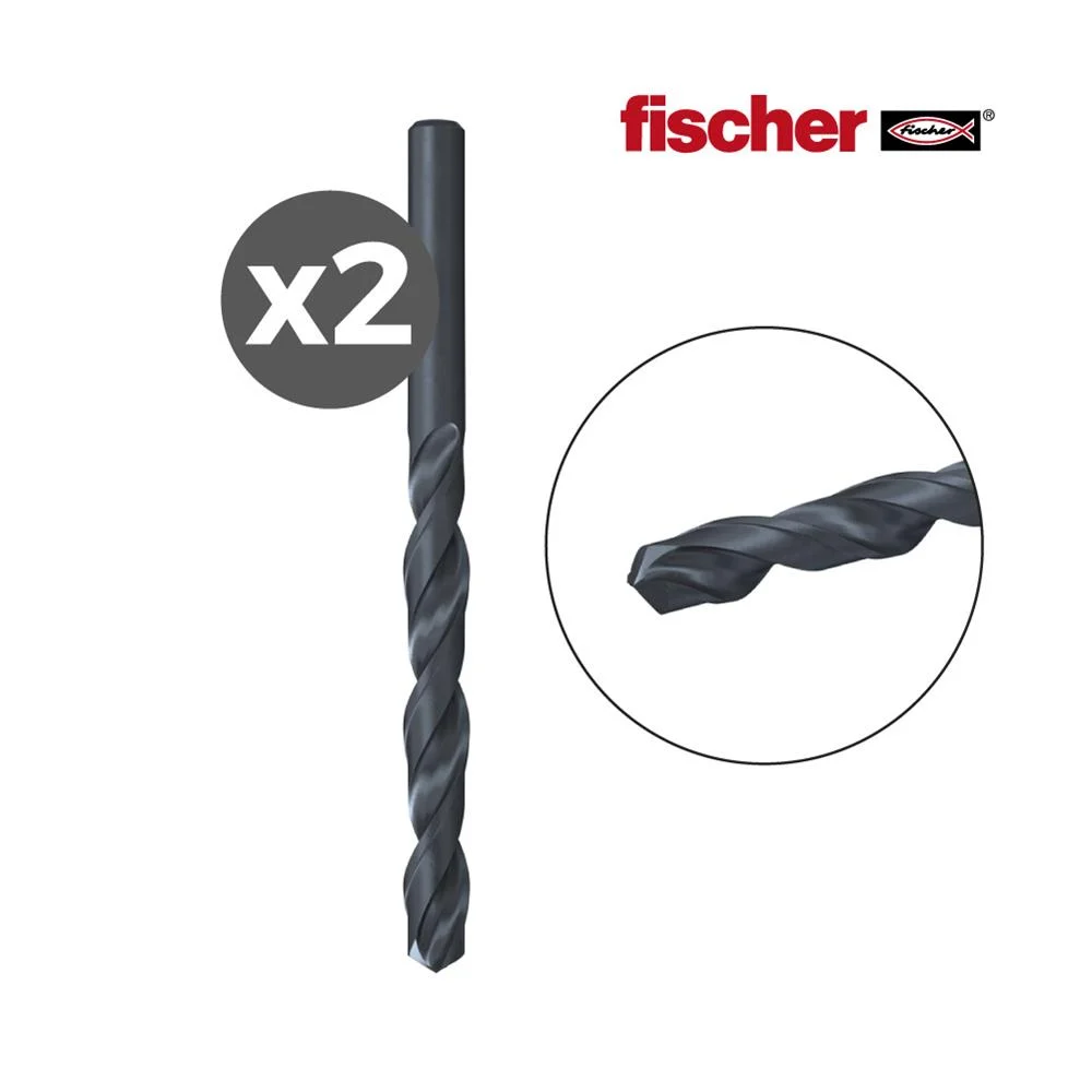 Pack 2 Brocas para Metal Hss-R Din338 2,5x30/57 / 2k 530406 Fischer