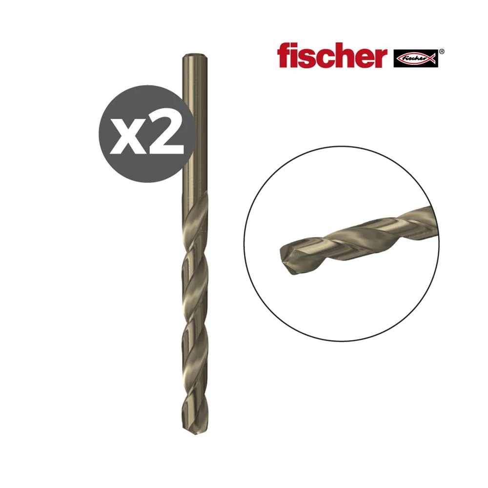 Pack 2 Brocas Metal Hss-co 4,0x43/75 / 2k Fischer