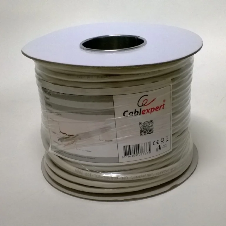 Gembird Cat5e Utp 100m Networking Cable Grey U/Utp (Utp)