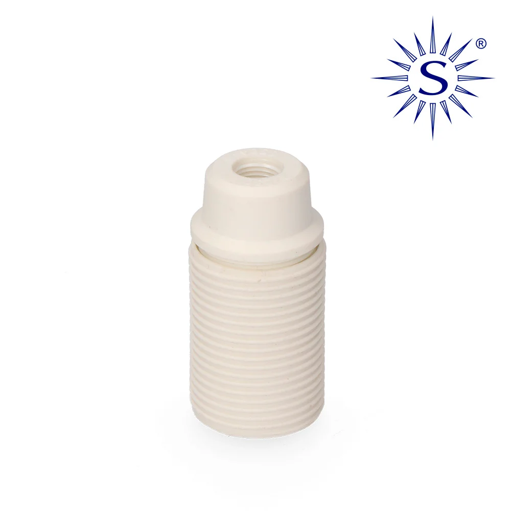 Casquilho Rosca E14 Branco Solera