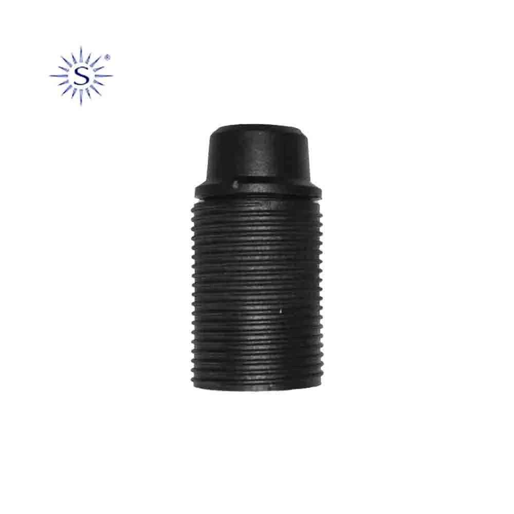 Casquilho com Rosca E-14 Homologado Preto Solera