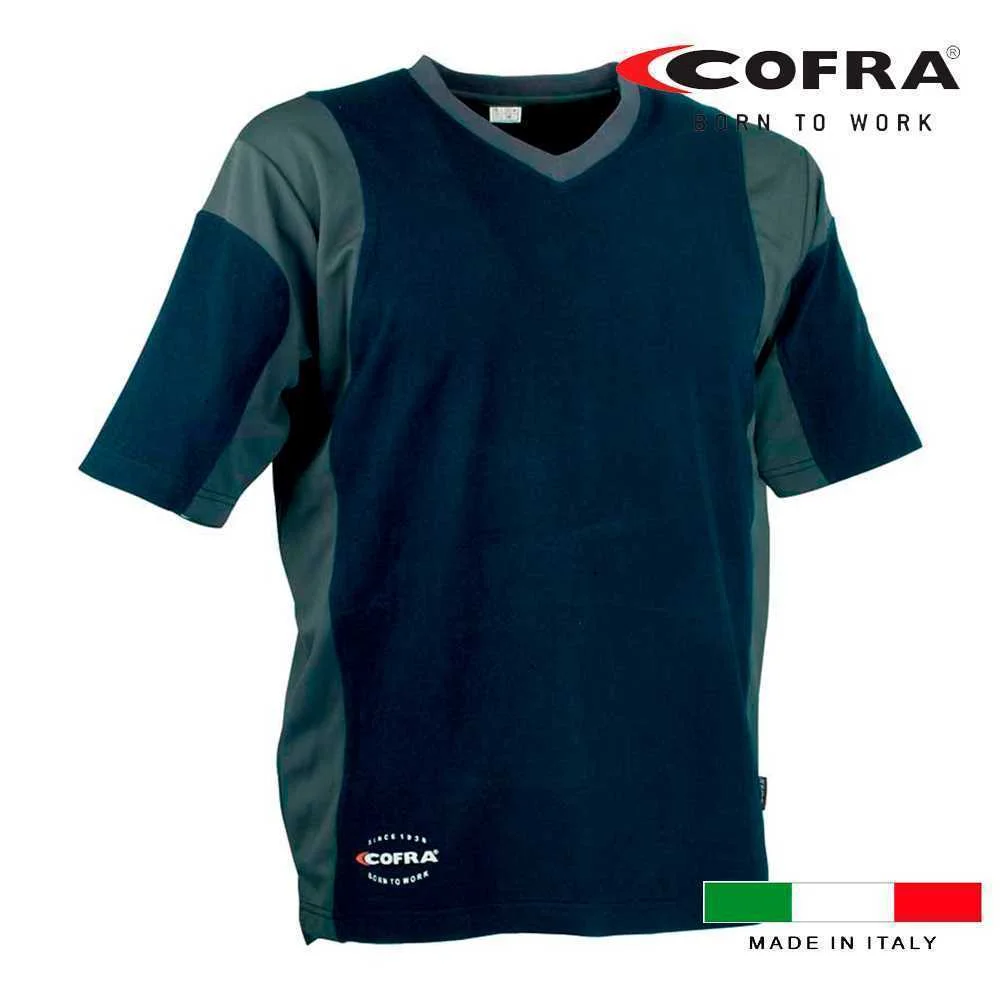 T-shirt Cofra Java Azul Marinho/cinzento - Tam. Xl