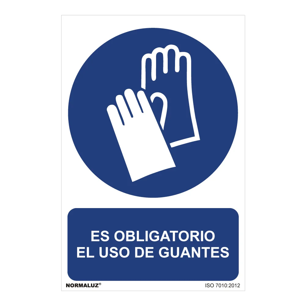 Sinal Uso Obrigat&oacute;rio &eacute; Obrigat&oacute;rio o Uso de Luv.
