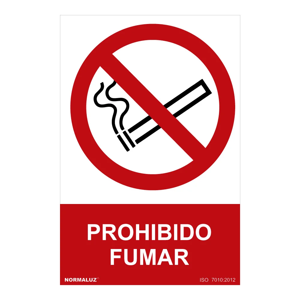 Sinal Proibido Proibido Fumar (Pvc 0.7mm) 30x40.