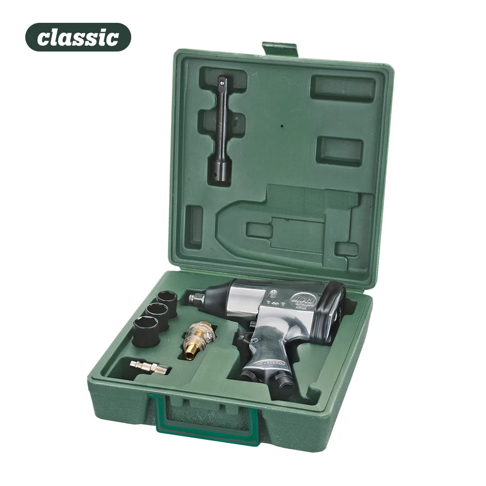 Chave de Impacto 1/2" Pneumatica Con Kit Ak700 320n Pressao de Trabalho 6,5kg/Cm&sup2;. Mota
