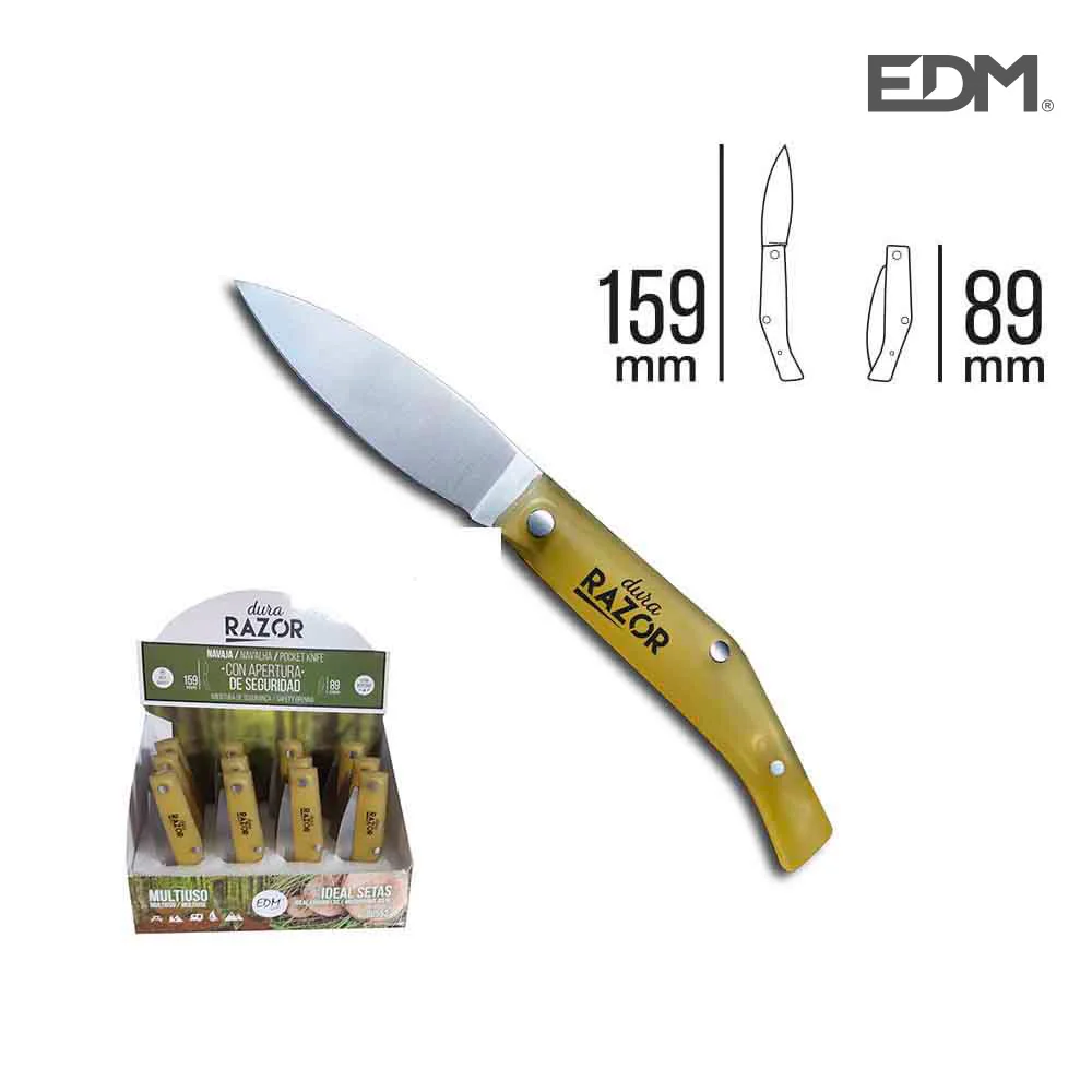 Navalha Com Cabo De Pl&aacute;stico De 159Mm Edm Euro/U