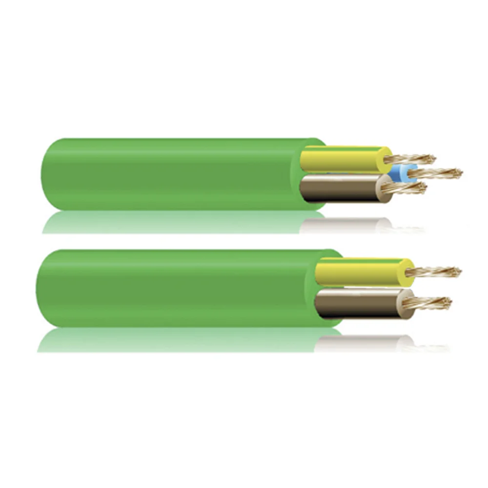 Cabo Livre de Halog&eacute;neos Verde 3x1,5mm   Euro/Mts