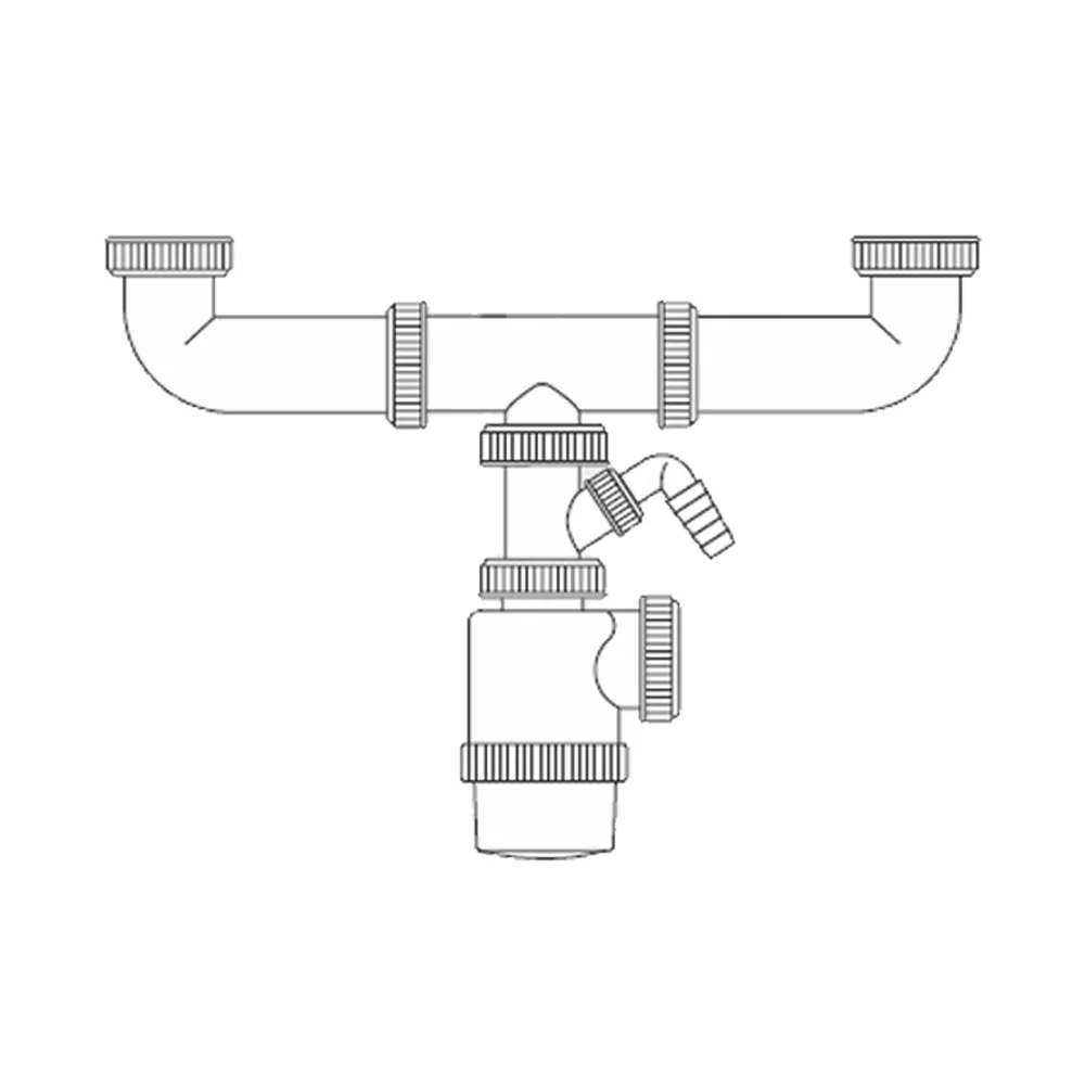 Sif&atilde;o Duplo Garrafa Extensivel com Tomada para La.