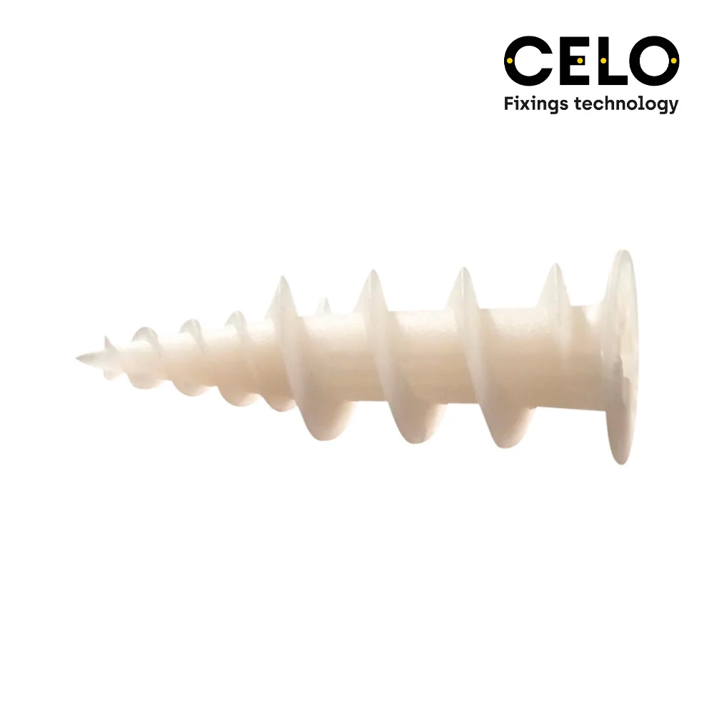 Caixa 50un Bucha Nylon Cart&atilde;o Geso Ref.Gkd Celo